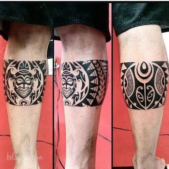 imagen de tatuaje maori estilo samoano