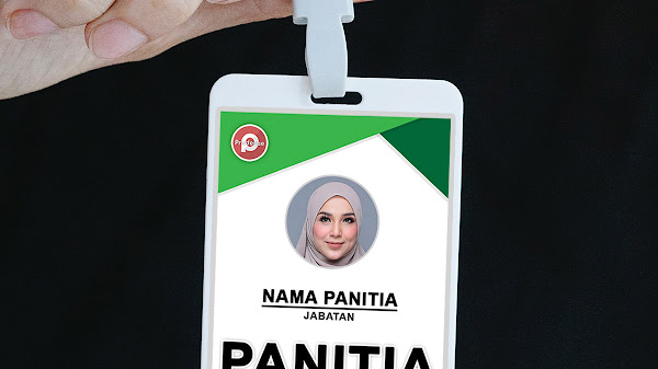 Download Template ID Card Panitia Warna Hijau PSD