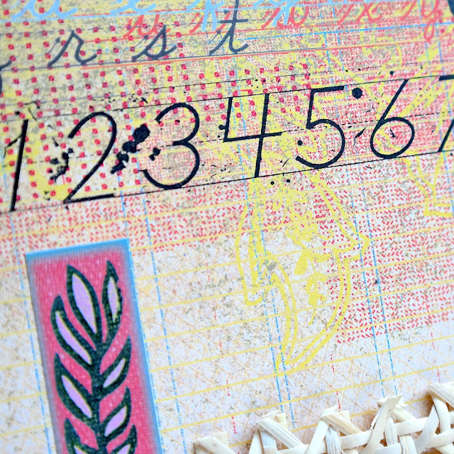 How to Use Stamps and Ink to Add Patterns to Scrapbook Paper