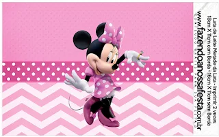 Pretty Minnie in Pink: Free Printable Party Labels.  