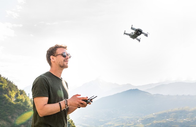 Foto de piloto de drones