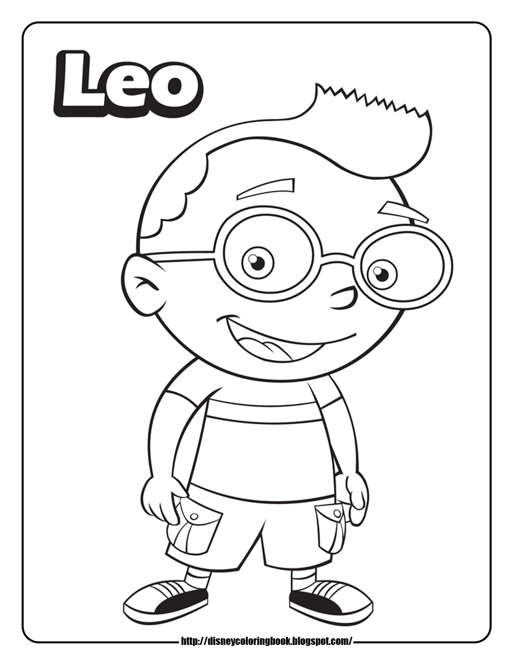 little einsteins coloring pages leo