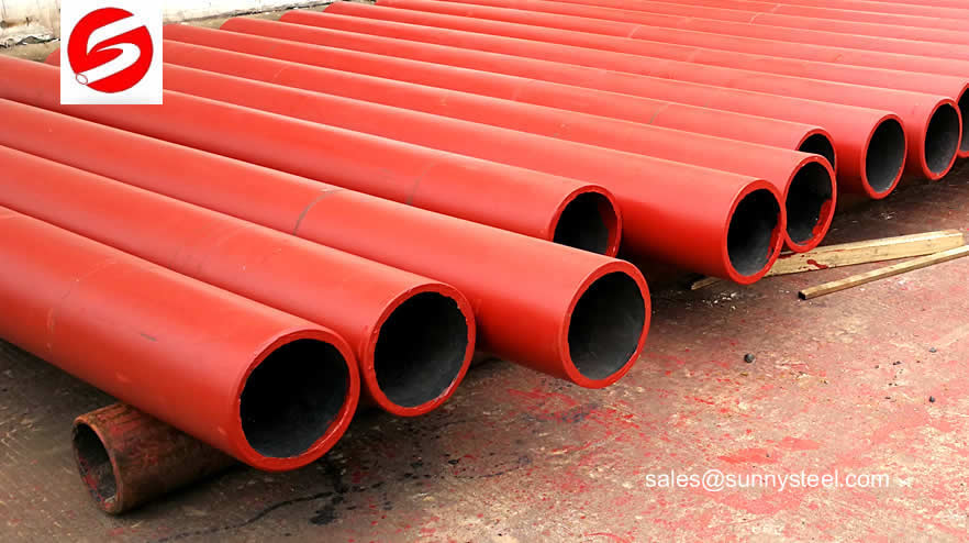 Ceramic-lined carbon steel pipe