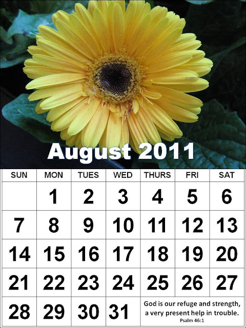 august calendar 2011 printable. Christian August 2011 Calendar