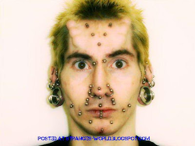 Horrible body piercing @ strange world