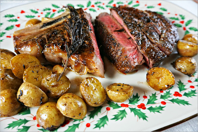 Cena de Noche Vieja: Prime Dry-Aged Bone-In Ribeye Steak con Patatas