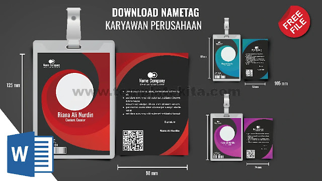 Download Template Format ID Card Karyawan Word 9