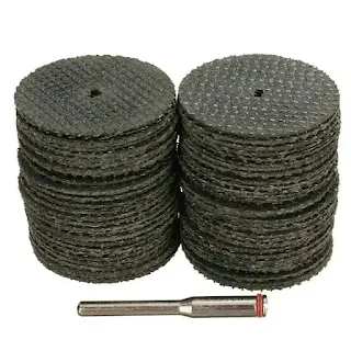 100pcs Fiberglass Reinforced Dremel Cut Off Wheel Rotary Discs 1/8" Mandrel hown - store