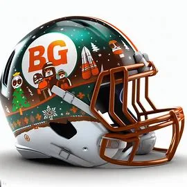 Bowling Green Falcons Christmas Helmets