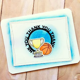 Sunny Studio Stamps: Team Player Thank You Customer Card by Crafty Lil Panda