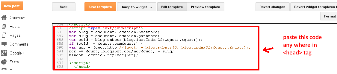 How to Stop Blogger Redirect to a Country-Specific Domains (ccTLD)