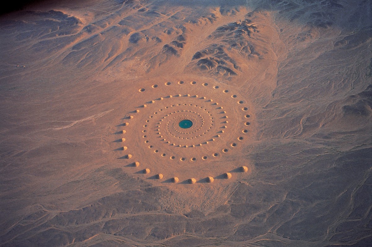 صورة من أعلى لنفس الصحراء