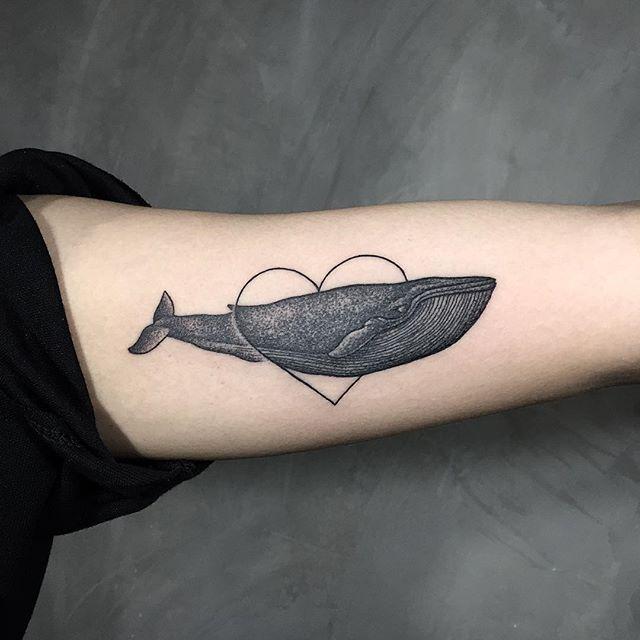 Tatuagem de baleia - 47 ideias masculinas