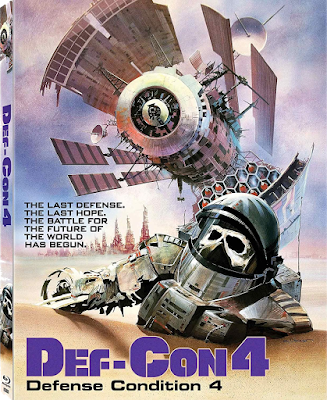 Cover art for Scorpion Releasing's new Blu-ray of DEF-CON 4!