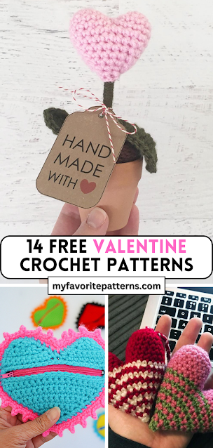 Heart Plant Crochet Pattern