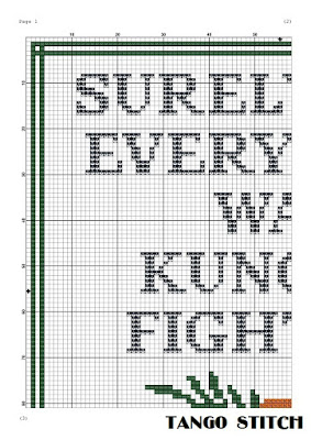 Surely funny cross stitch pattern floral embroidery design - Tango Stitch