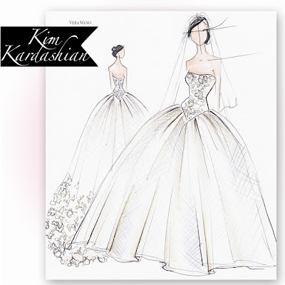 This first dress a classic princess ballgown design is the dress Kim wore 