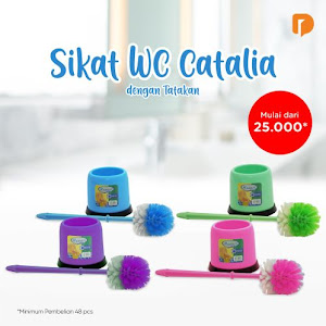 Sikat WC Catalia Dengan Tatakan Set (Set of 48)