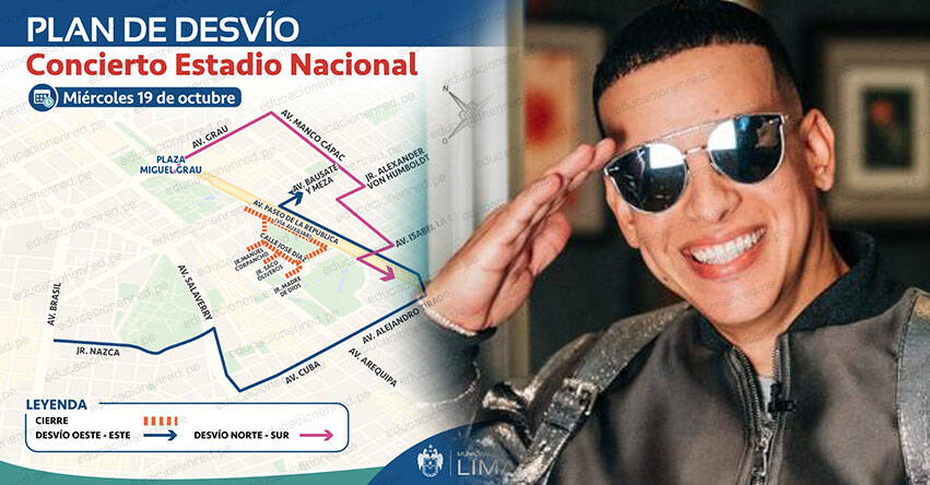 DADDY YANKEE EN PERÚ: ATU habilitó el «Daddy bus» para todos que acudirán al concierto en el Estadio Nacional