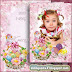 Greeting spring Happy Easter frame for Photoshop - Song of a bird