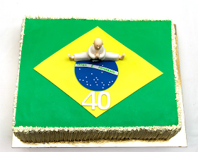 Brasil karate champ cake top front