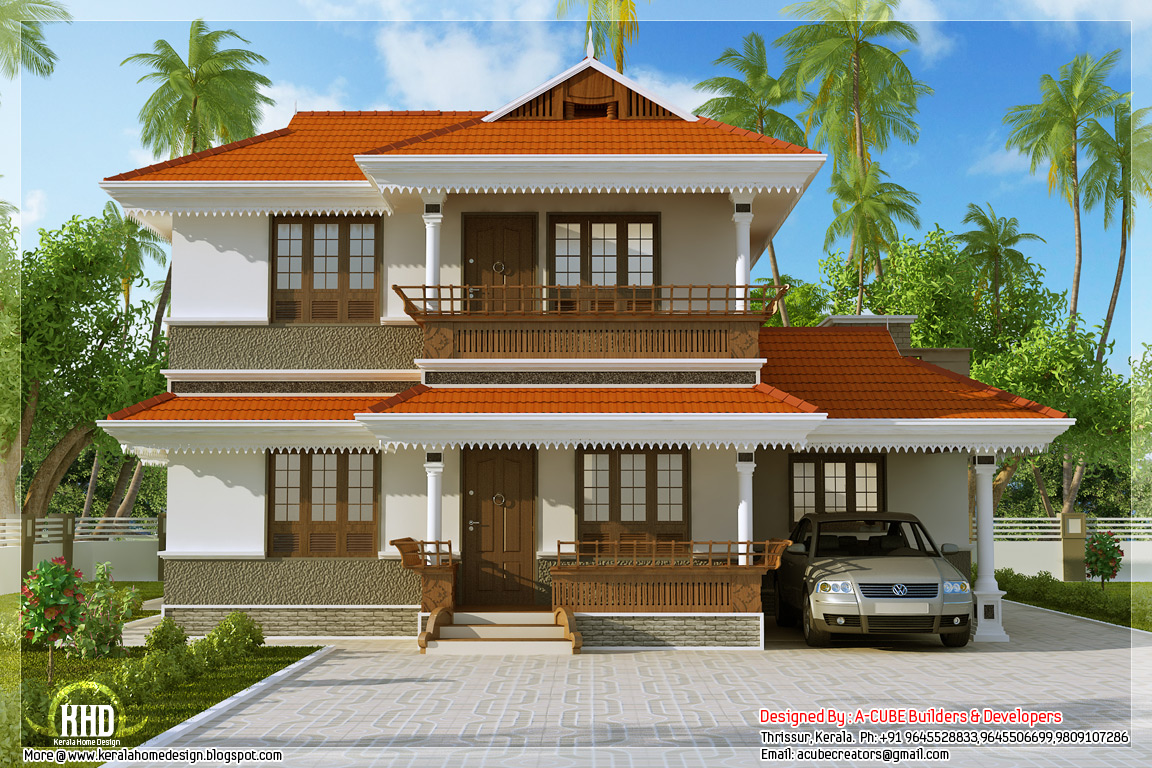 Kerala model  home  plan in 2170 sq feet Kerala Home  