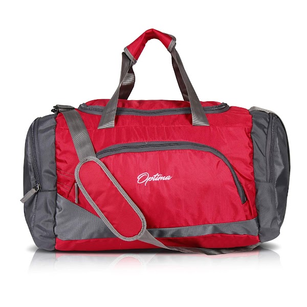 Optima Polyester Travel Duffle Bag 31 Ltrs (Red)