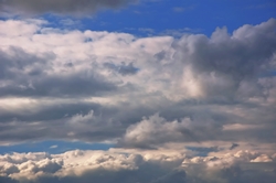 Wolkengebirgsketten am Horizont...