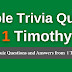 Telugu Bible Quiz Questions and Answers from 1 Timothy