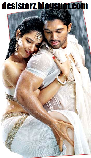 Tamanna Allu Arjun hot romancing photos from the movie Badrinath