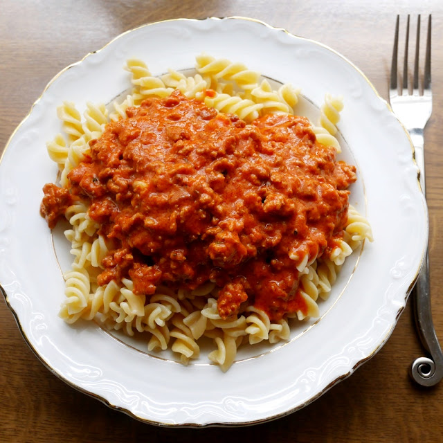 Schnelle Bolognese Soße.