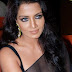 black saree actress