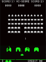 Space Invaders screen-shot.