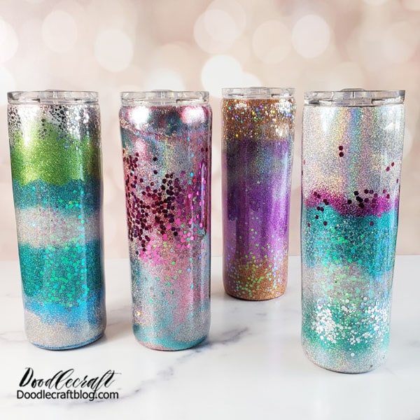 Nicole Sonneson on Instagram: “Resin tumbler collection! Tall 20oz cups and  stainless wine glasses! All poured with beauti…