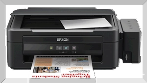 podemos observar o design moderno e compacto da impressora Epson L210, que se adapta facilmente a diferentes espaços e ambientes de trabalho.