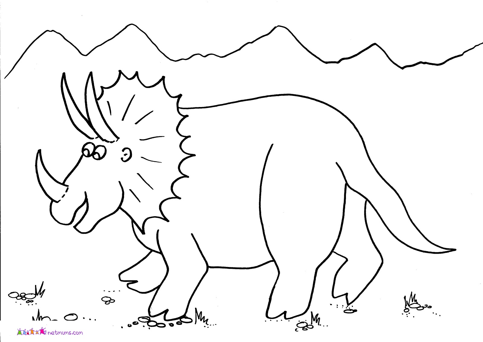 Mewarnai gambar dinosaurus terbaru