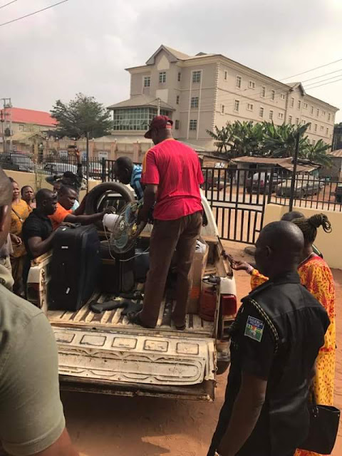  Photos: Security guard and gang kill his employer in Edo State, set the body ablaze and made away with her belongings