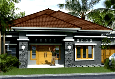 Contoh rumah minimalis type 70 satu lantai