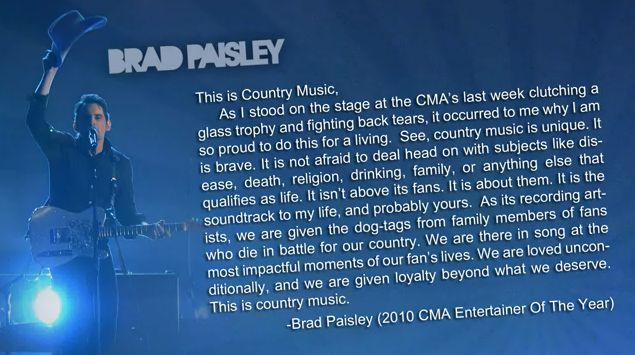 brad paisley this is country music album cover. thing about Brad Paisley