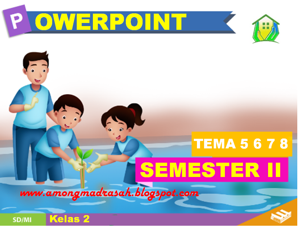 Media Ajar Daring PowerPoint (PPT) Tema 5 6 7 8