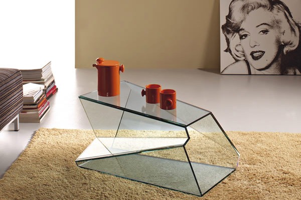 Berbagai Bentuk Meja Geometris Unik untuk Ruang Tamu 