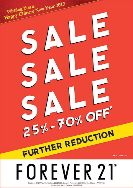 Forever 21 Malaysia: Clothes Sales up to 70% Discount