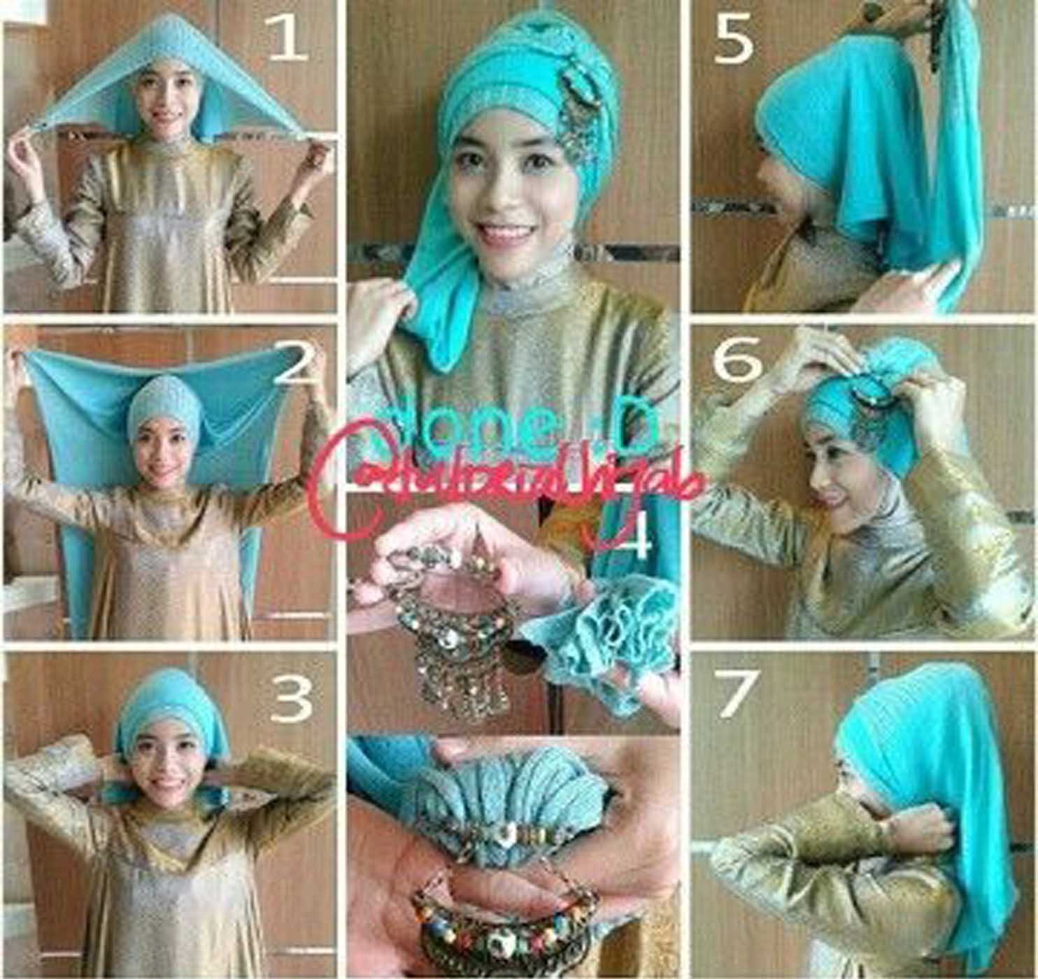 17 Tutorial Hijab Dengan Aksesoris Kepala Tutorial Hijab Terbaru