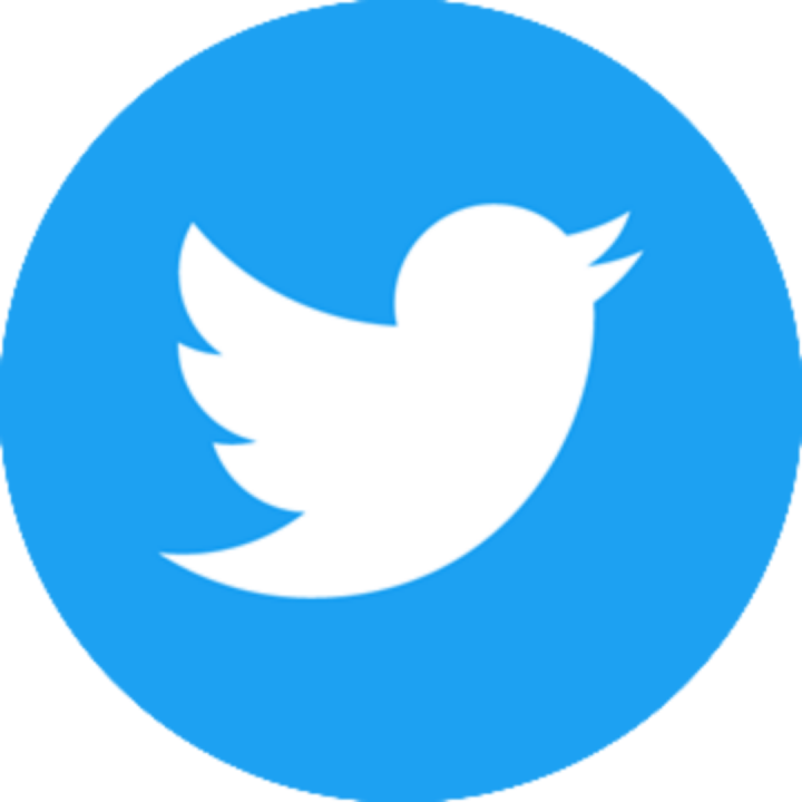 Twitter circle logos and vector image