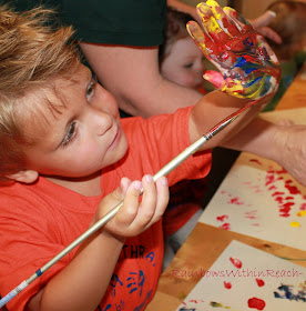 photo of: fine motor in Art for children, painting for kids, fine motor development