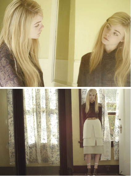 Elle Fanning for Rodarte. But She Is a Child.