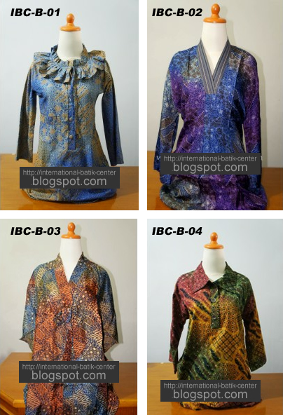 International Batik  Center Gambar blouse batik  wanita