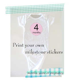 Monthly Photos-Free Printable Month Stickers Roundup