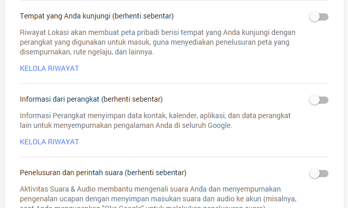 Cara Mencegah Google Menyimpan Aktivitas Online Anda