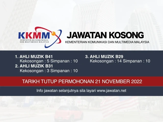 Jawatan Kosong KKMM November 2022